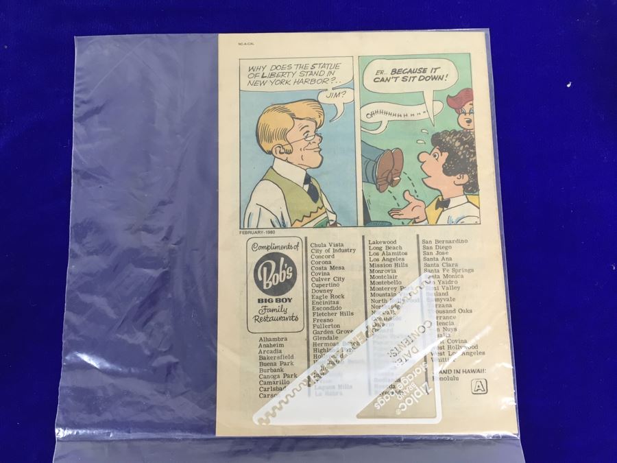 Adventures Of Big Boy Comic Book No. 274 Bob's Big Boy Family Restaurants 1980 [Photo 3]