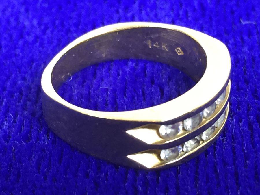 CORRECTED - 14K Gold Cubic Zirconia Ring 5g $115MV [Photo 7]