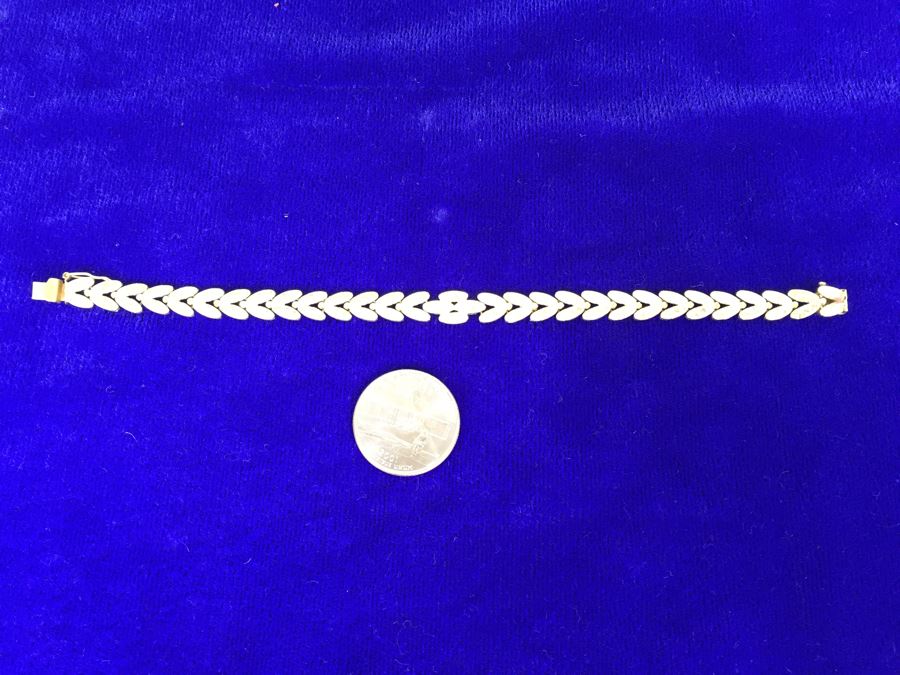 14K Women's Bracelet With Butterfly Motif 10g $230MV [Photo 2]