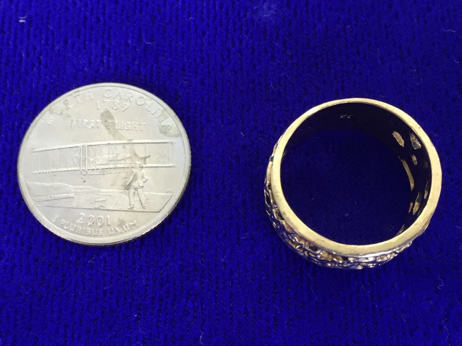 14K Gold Large Men's Ring 9g $207MV [Photo 1]