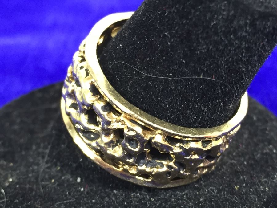 14K Gold Large Men's Ring 9g $207MV