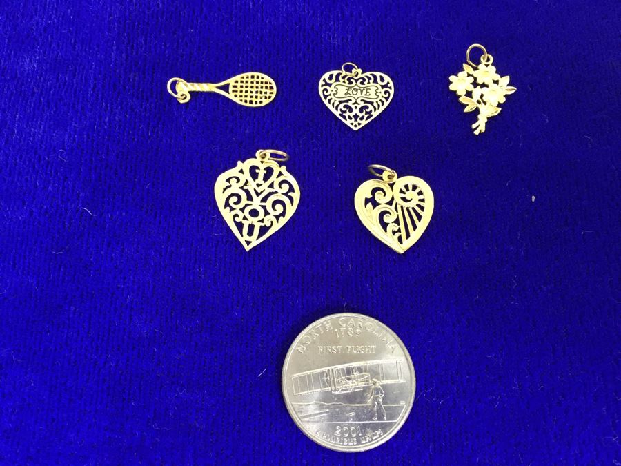 Collection Of 14K Gold Pendants 4g $92MV [Photo 1]