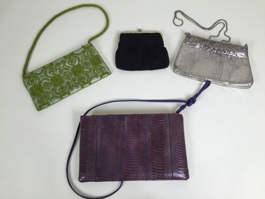Collection Of Women's Handbags Beaded Purses Snake Skin Giani Bernini [Photo 1]