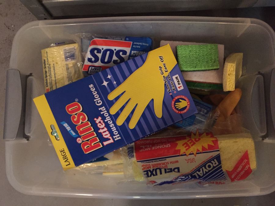 Huge Cleaning Supply Lot Mostly New With Metal Shelving [Photo 8]