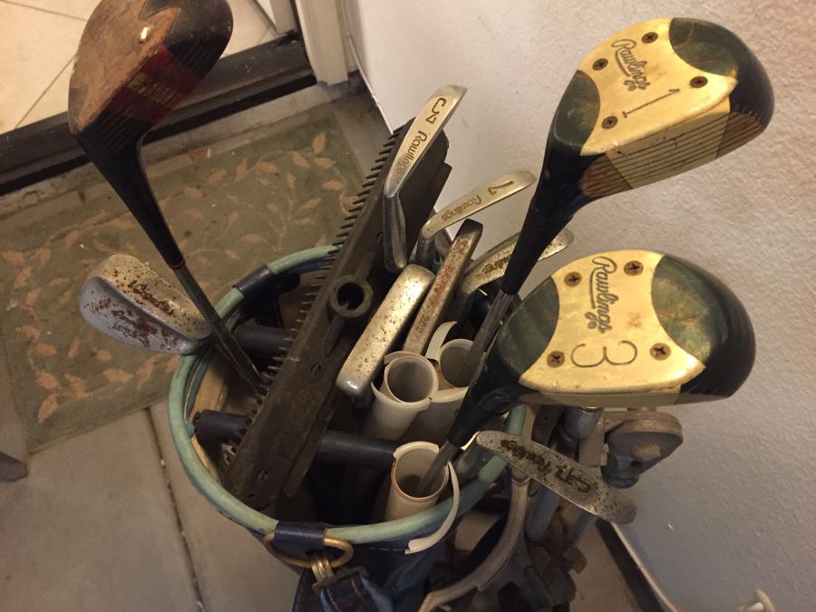Golf Club Lot With Golf Bag And Caddy [Photo 8]