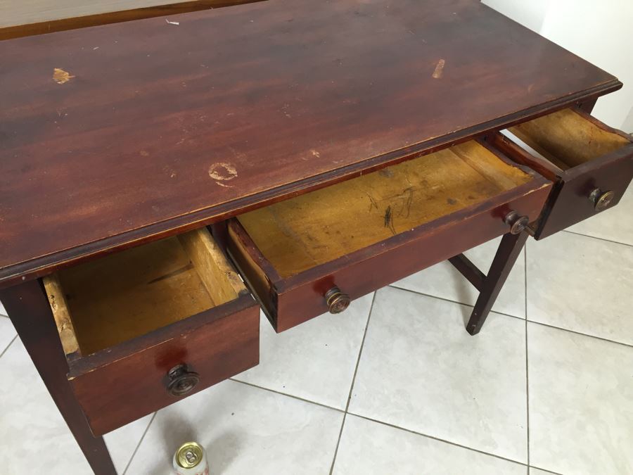 Vintage Wooden Desk [Photo 11]