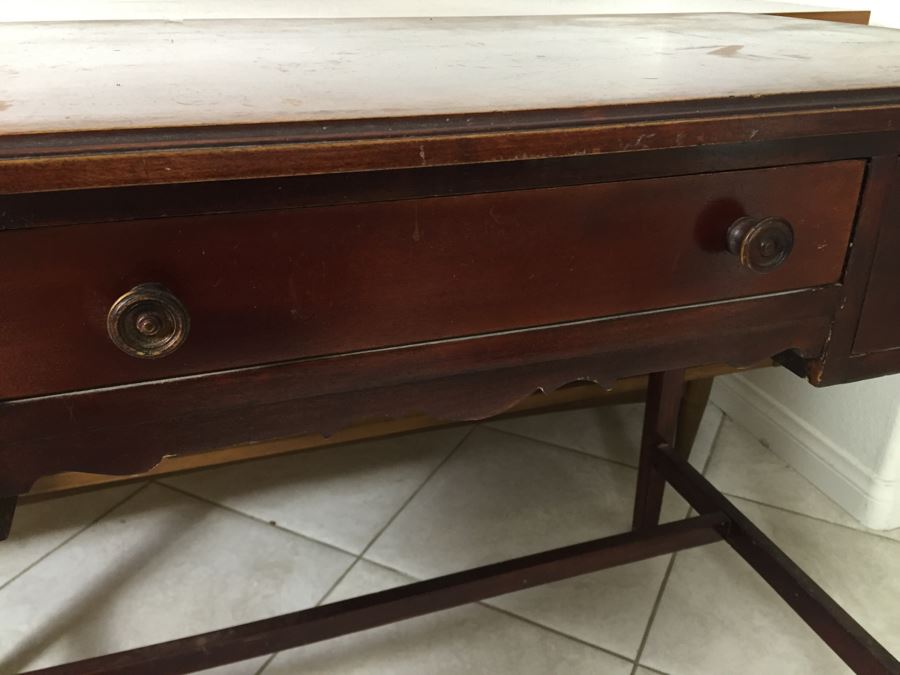 Vintage Wooden Desk [Photo 8]