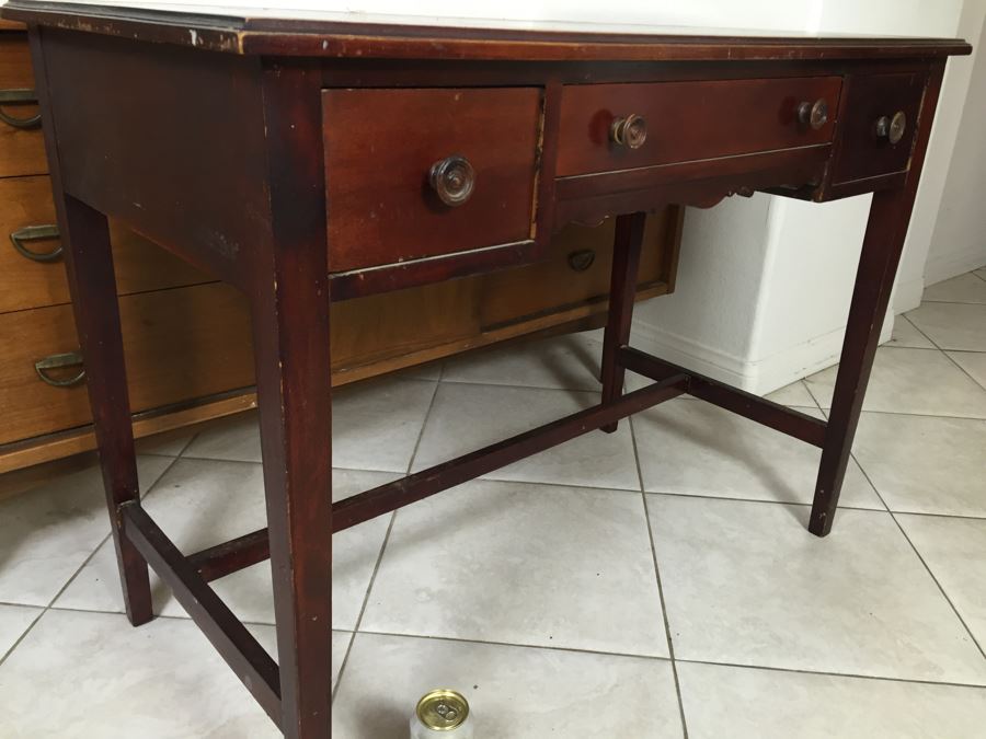 Vintage Wooden Desk [Photo 6]