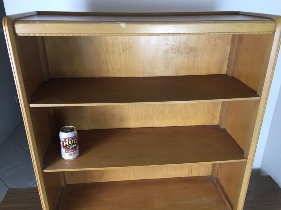 Vintage Blonde Mahogany Bookcase [Photo 4]