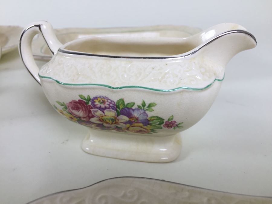 Antique China Set By The Edwin M. Knowles Cameo Pattern [Photo 10]