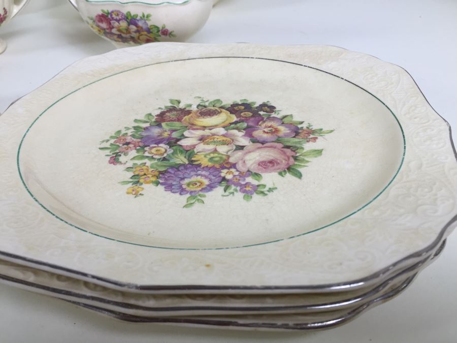 Antique China Set By The Edwin M. Knowles Cameo Pattern [Photo 9]