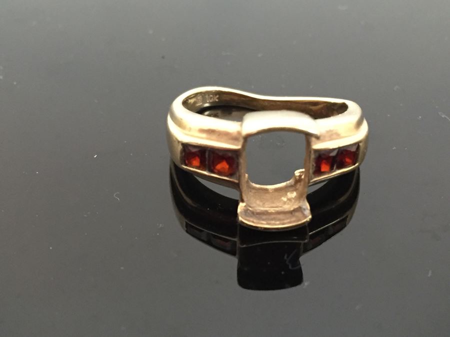JUST ADDED - 10k Gold Ring Missing Center Stone 3g $49MV [Photo 5]