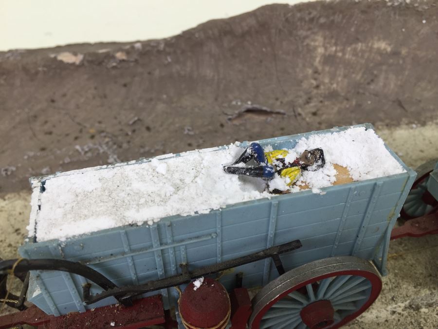 Large Scale Model Of Horses With Wagons Depicting 1883-1888 Furnace Creek - Mojava, Calif. Trek Of 162 Miles 10 Days - 136 Deg F - 150 Deg F  Wagons [Photo 10]