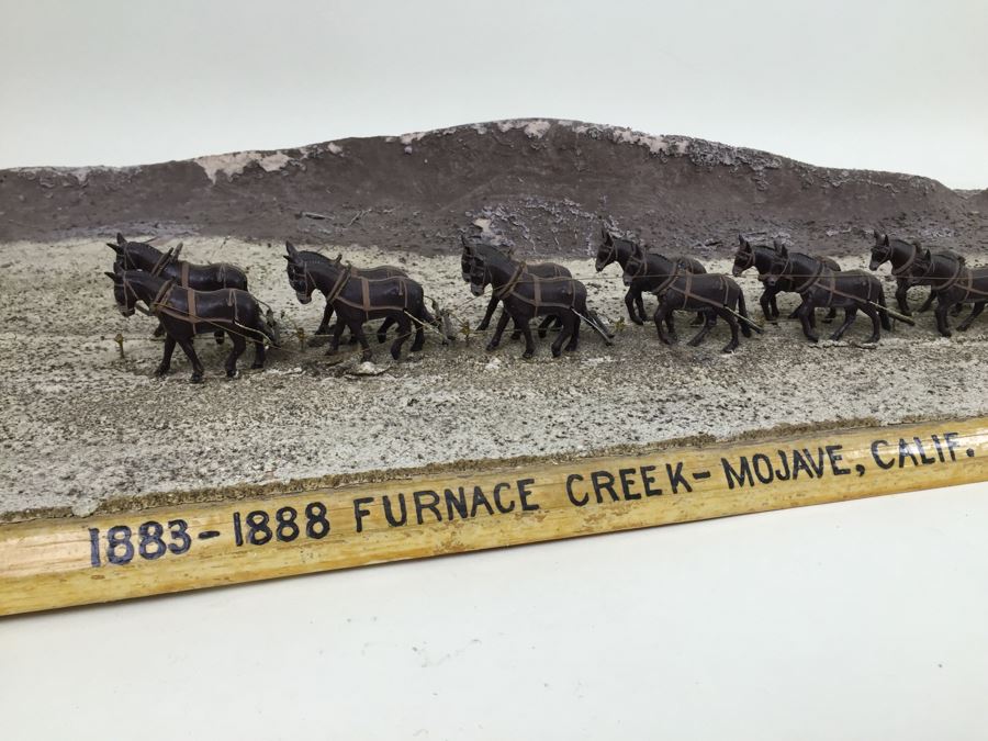 Large Scale Model Of Horses With Wagons Depicting 1883-1888 Furnace Creek - Mojava, Calif. Trek Of 162 Miles 10 Days - 136 Deg F - 150 Deg F  Wagons [Photo 4]