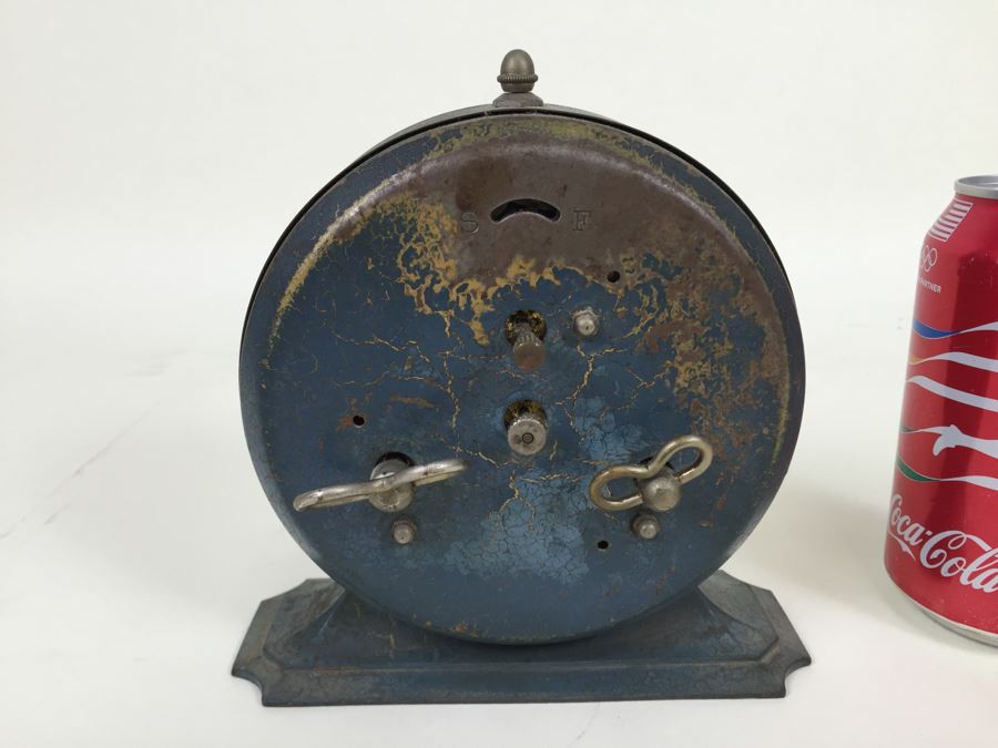 Vintage Victorian Metal Eight Day E. Ingraham Co Bristol, Conn Clock [Photo 8]