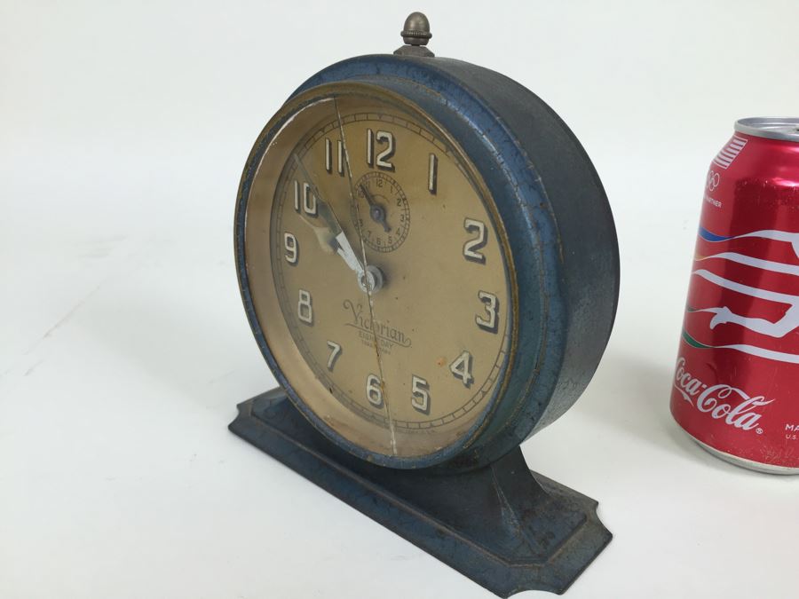 Vintage Victorian Metal Eight Day E. Ingraham Co Bristol, Conn Clock [Photo 11]