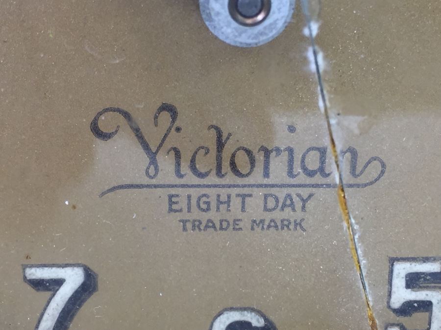 Vintage Victorian Metal Eight Day E. Ingraham Co Bristol, Conn Clock [Photo 12]