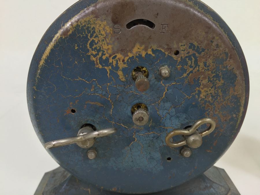 Vintage Victorian Metal Eight Day E. Ingraham Co Bristol, Conn Clock [Photo 9]