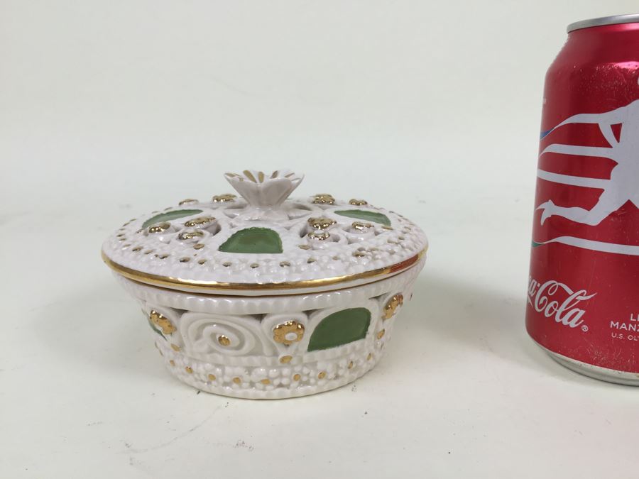 Italian Hand Painted Covered Dish [Photo 1]
