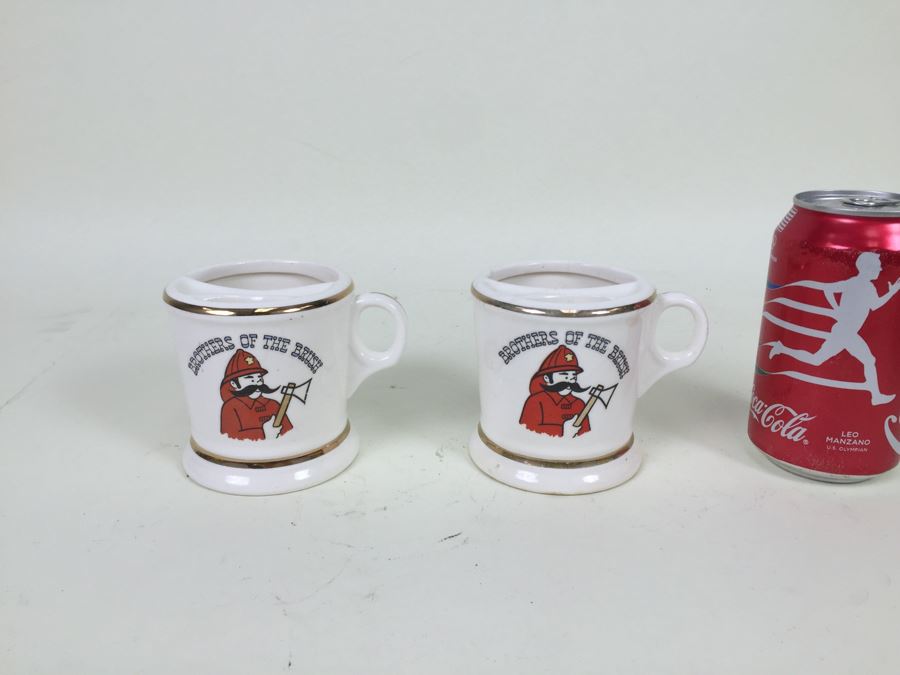Brothers Of The Brush State Of Oregon Firefighters Shaving Mugs [Photo 1]