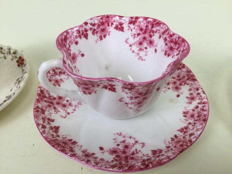 Vintage Cup And Saucer Lot Spode's Shelley Fine Bone China [Photo 3]