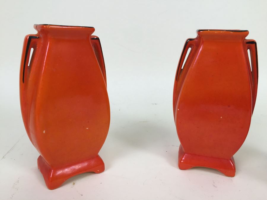Pair Of Czechoslovakia Vases [Photo 4]
