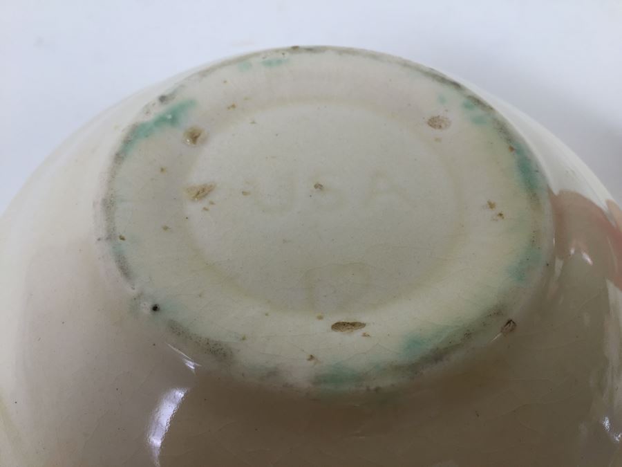 White USA Pottery Bowl [Photo 3]