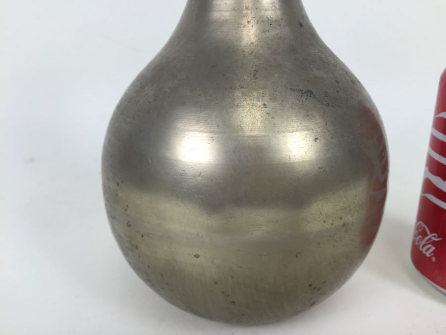 Vintage Metal Vase Labeled Saipan Charan Kanoa 1944 [Photo 7]