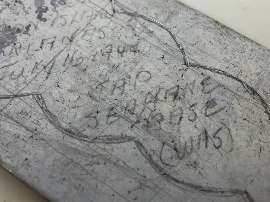 Piece Of Metal From Japanese Seaplane July 16, 1944 [Photo 8]