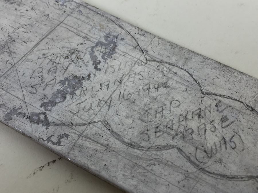 Piece Of Metal From Japanese Seaplane July 16, 1944 [Photo 3]