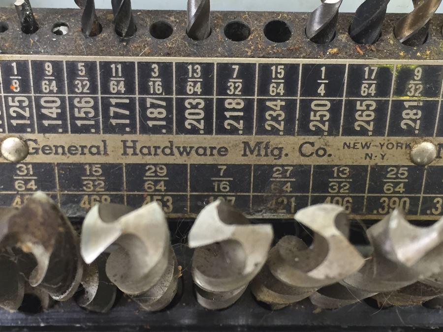 General Hardware Mfg. Co Drill Bits With Metal Case And Tapping Index NY, NY No. 43 [Photo 7]