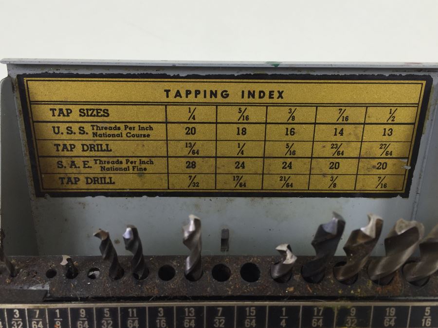 General Hardware Mfg. Co Drill Bits With Metal Case And Tapping Index NY, NY No. 43 [Photo 9]