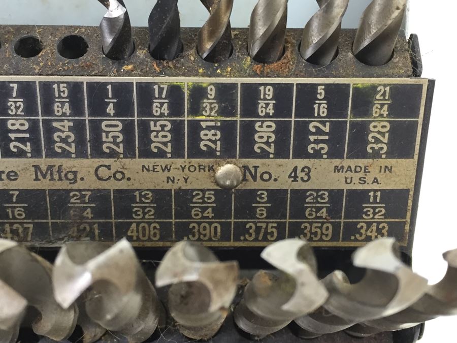 General Hardware Mfg. Co Drill Bits With Metal Case And Tapping Index NY, NY No. 43 [Photo 8]