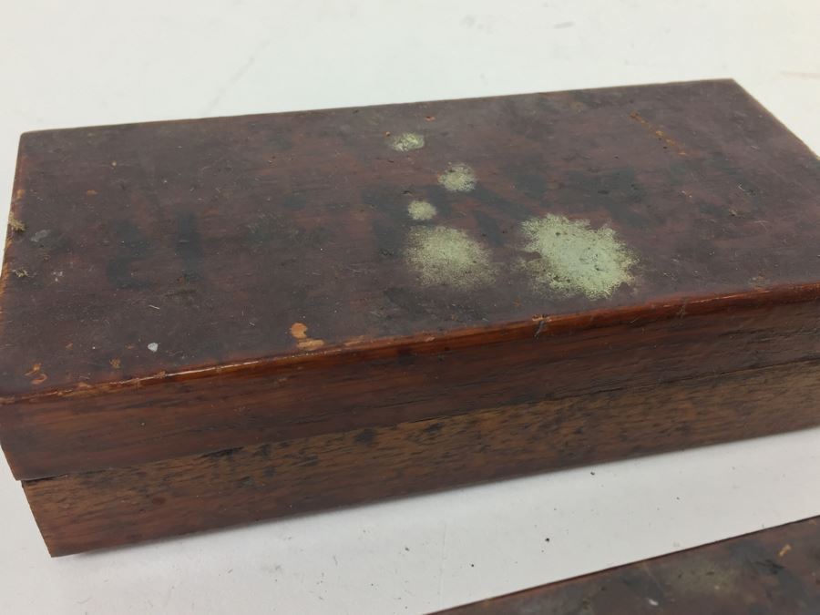 Vintage Lot Of Sharpening Stones With Boxes 2 Are Norton Abrasives [Photo 8]