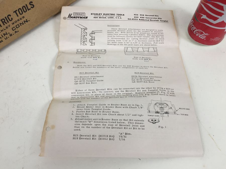 Stanley Electric Tools Dovetail Kit In Box [Photo 5]