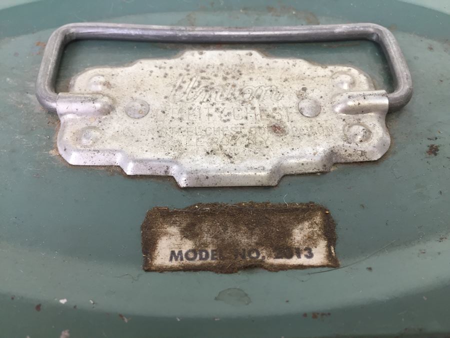 Vintage Metal Tackle Box Filled With Sharpening Stones With Boxes Norton Carborundum Brand Union Utility Chest [Photo 8]