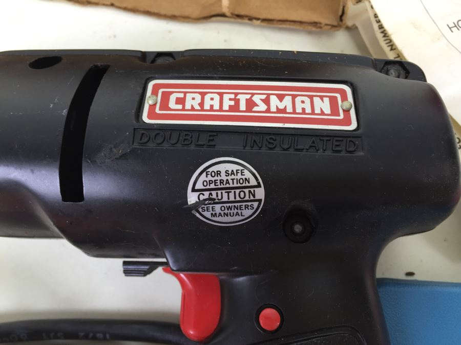 Sears Craftsman Reversible Variable-Speed Electric Drill In Box With Drill Bits Model 9 1144 [Photo 8]
