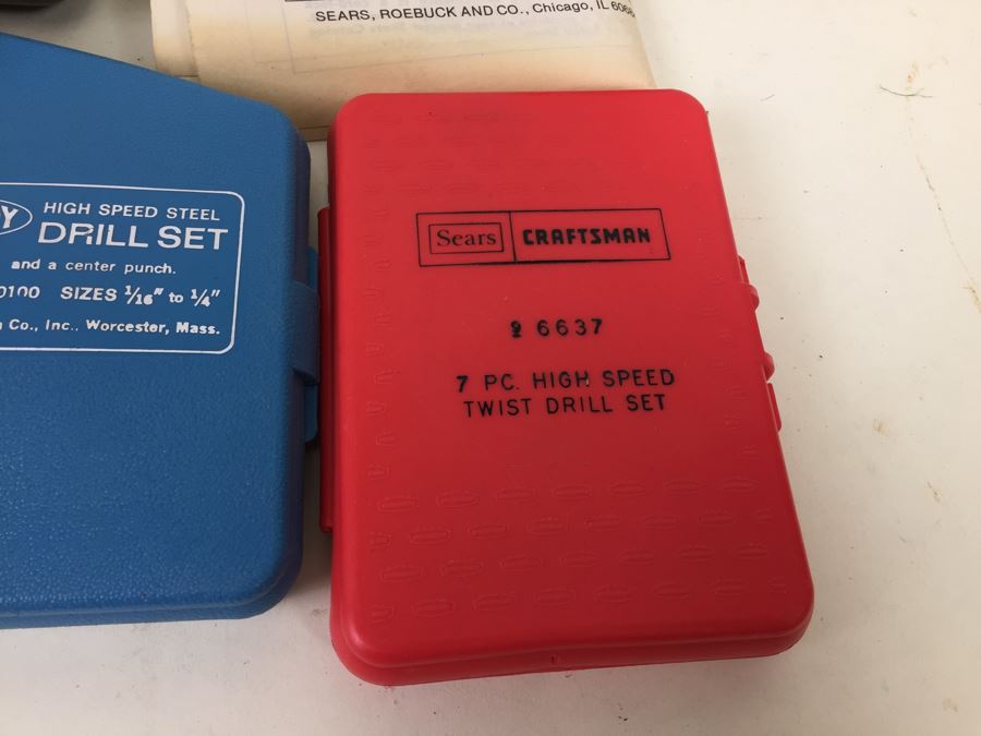 Sears Craftsman Reversible Variable-Speed Electric Drill In Box With Drill Bits Model 9 1144 [Photo 11]