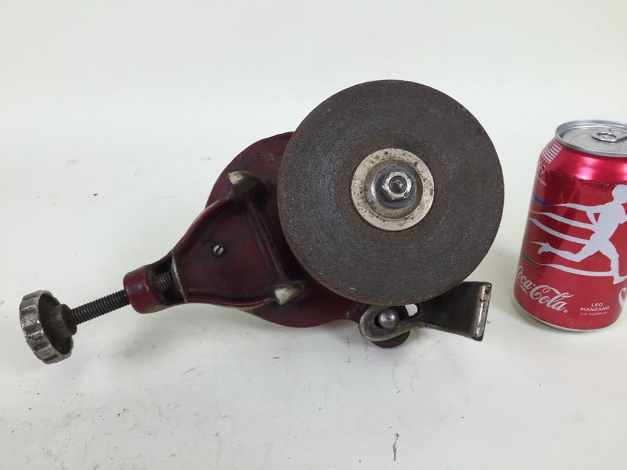 Vintage Hand Crank Sharpening Stone Gits Bros Mfg Co [Photo 4]