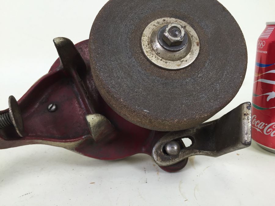 Vintage Hand Crank Sharpening Stone Gits Bros Mfg Co [Photo 6]