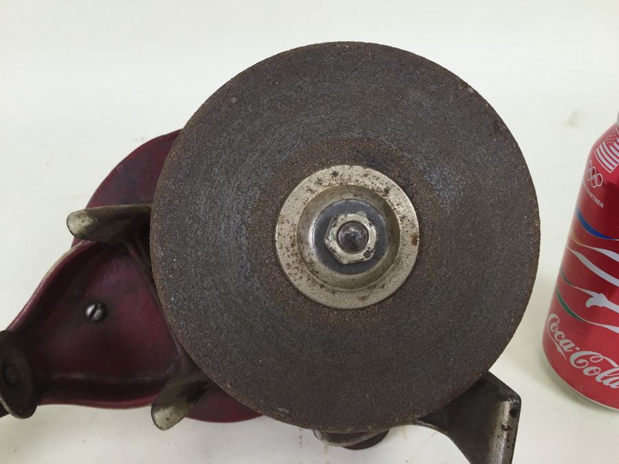 Vintage Hand Crank Sharpening Stone Gits Bros Mfg Co [Photo 5]