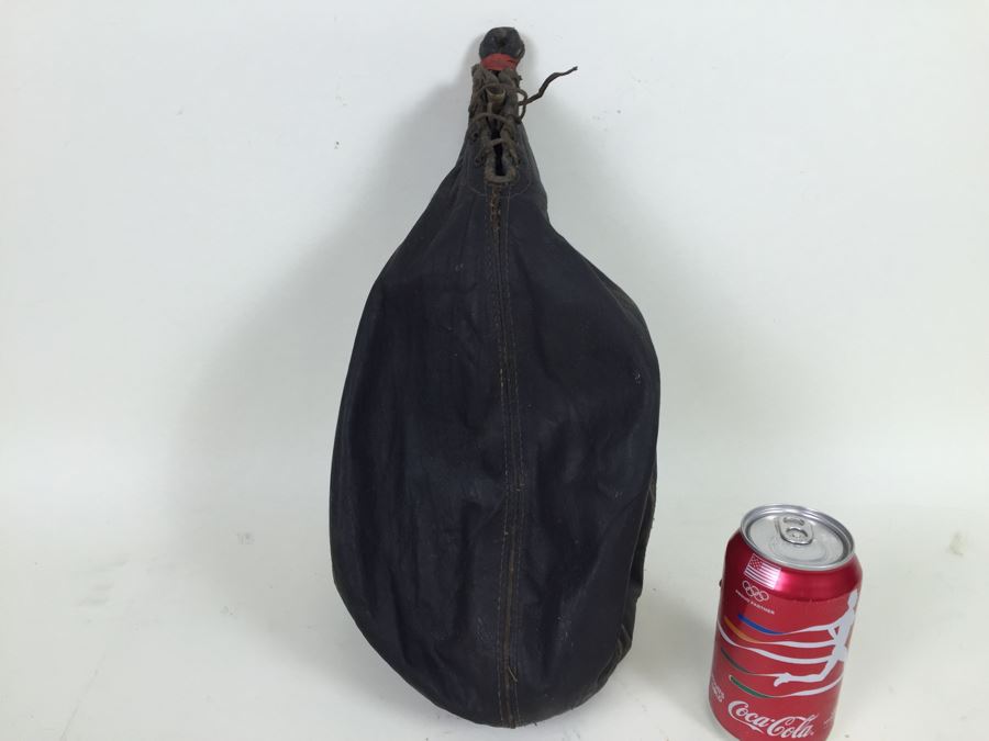 Vintage Leather Boxing Punching Bag Rubber Inside Is Falling Apart [Photo 1]