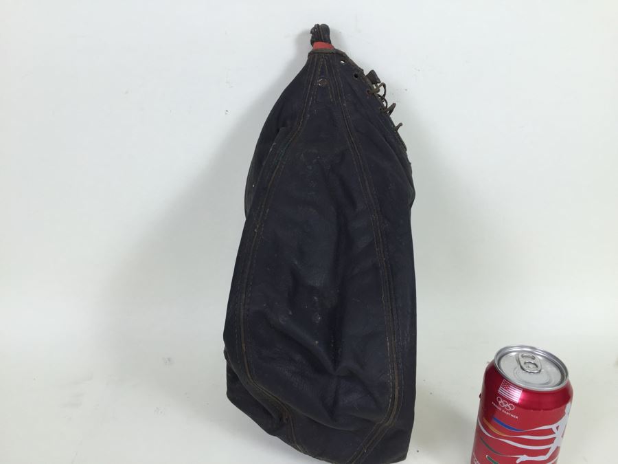 Vintage Leather Boxing Punching Bag Rubber Inside Is Falling Apart [Photo 7]