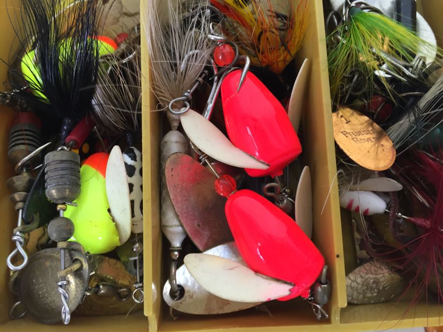 Plano Double-Sided Tackle Box Filled With Fishing Flies And Fishing Lures [Photo 12]