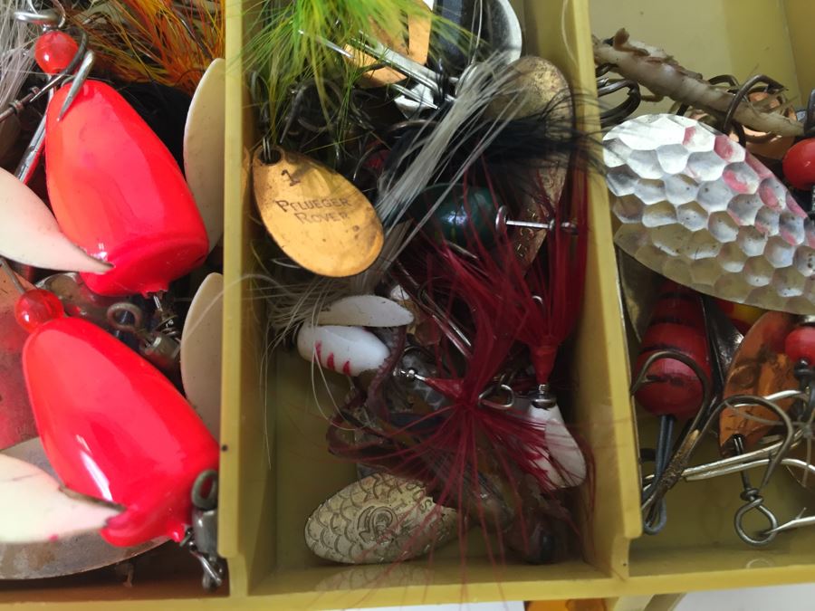 Plano Double-Sided Tackle Box Filled With Fishing Flies And Fishing Lures [Photo 16]