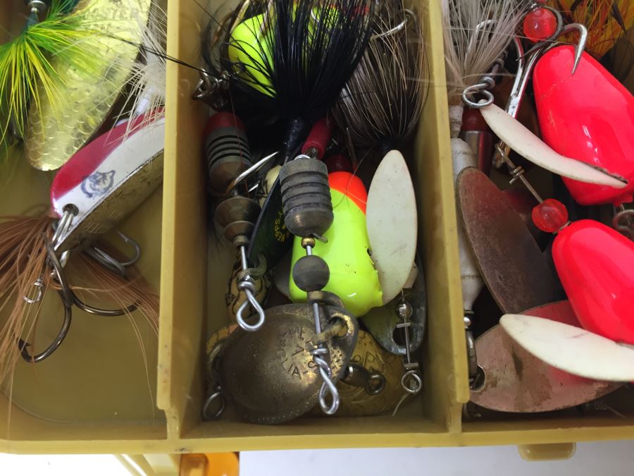 Plano Double-Sided Tackle Box Filled With Fishing Flies And Fishing Lures [Photo 11]