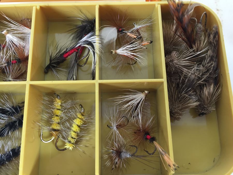 Plano Double-Sided Tackle Box Filled With Fishing Flies And Fishing Lures [Photo 7]