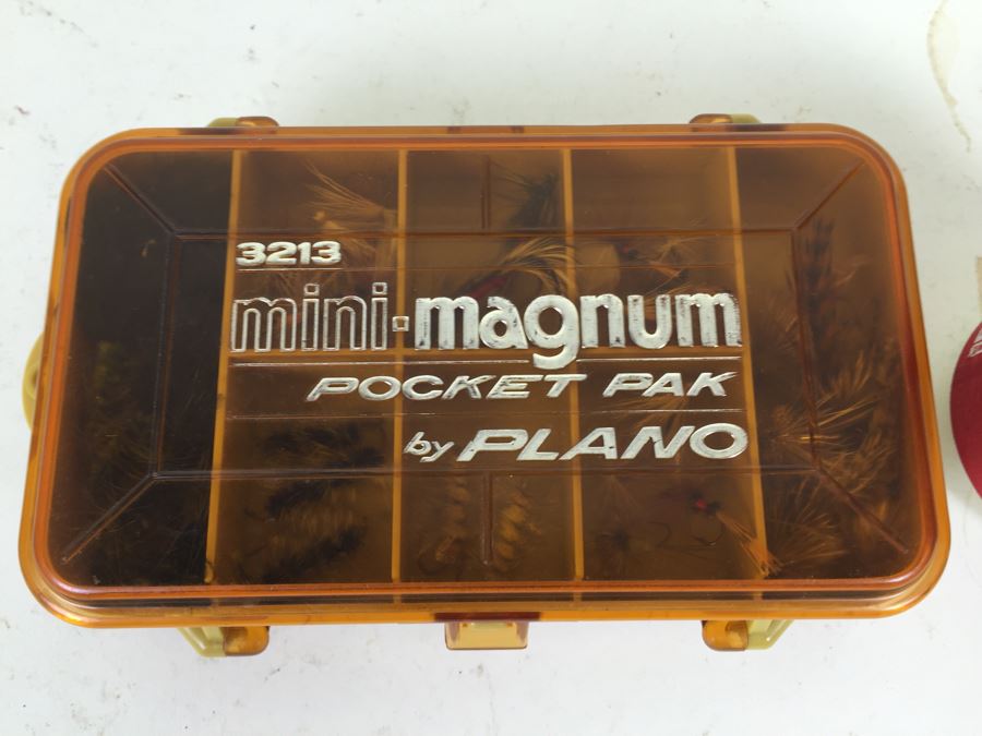 Plano Double-Sided Tackle Box Filled With Fishing Flies And Fishing Lures [Photo 4]