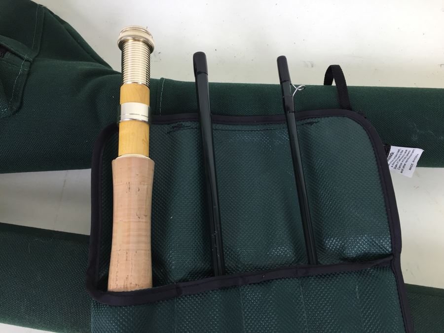 New Cabela Stowaway 9' Fly Fishing Rod With Case Plus Empty Cabela's