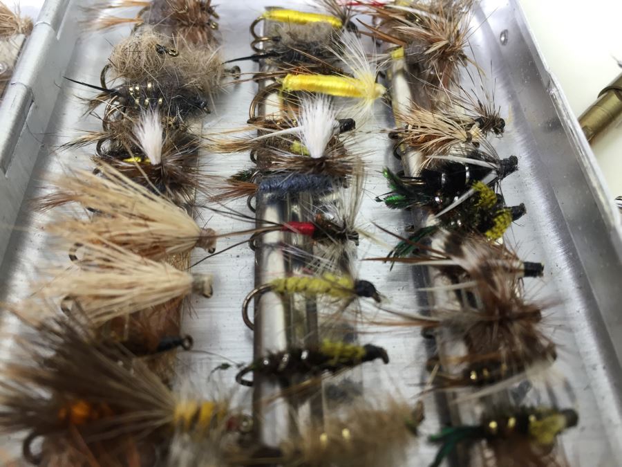 Tons Of Fly Fishing Flies With Gear And Cabela's XL Fishing Vest [Photo 12]